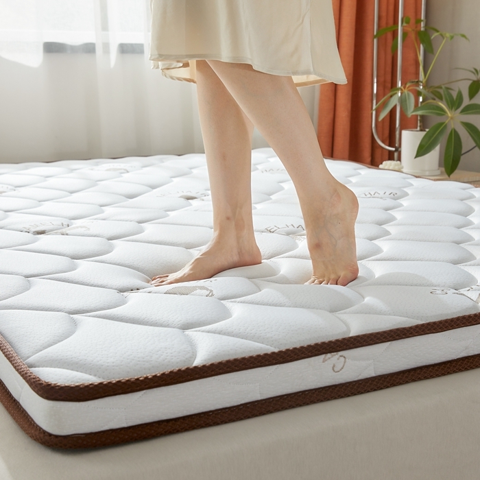 91家纺网 家纺一手货源 找家纺 时奥 2022新款椰棕护颈床垫系列(包邮) SN驼绒白（乳胶+椰棕）