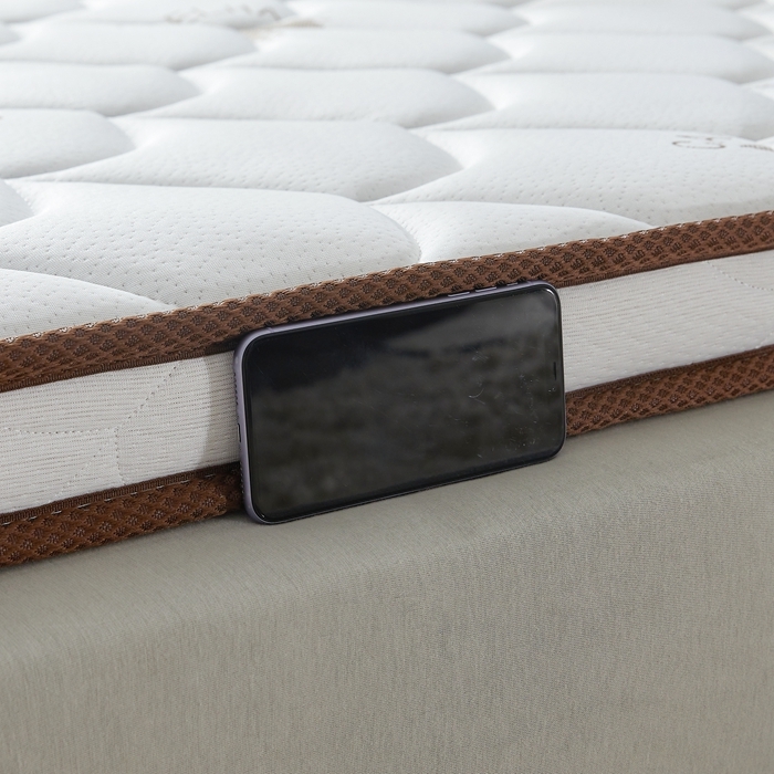 91家纺网 家纺一手货源 找家纺 时奥 2022新款椰棕护颈床垫系列(包邮) SN驼绒白（乳胶+椰棕）