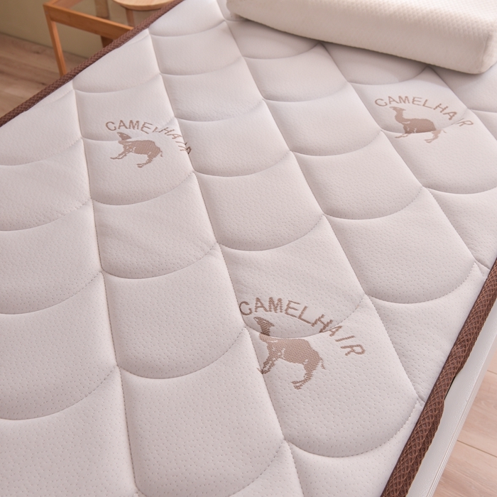 91家纺网 家纺一手货源 找家纺 时奥 新款椰棕护颈床垫系列-学生款(包邮) SN驼绒白（乳胶+椰棕）