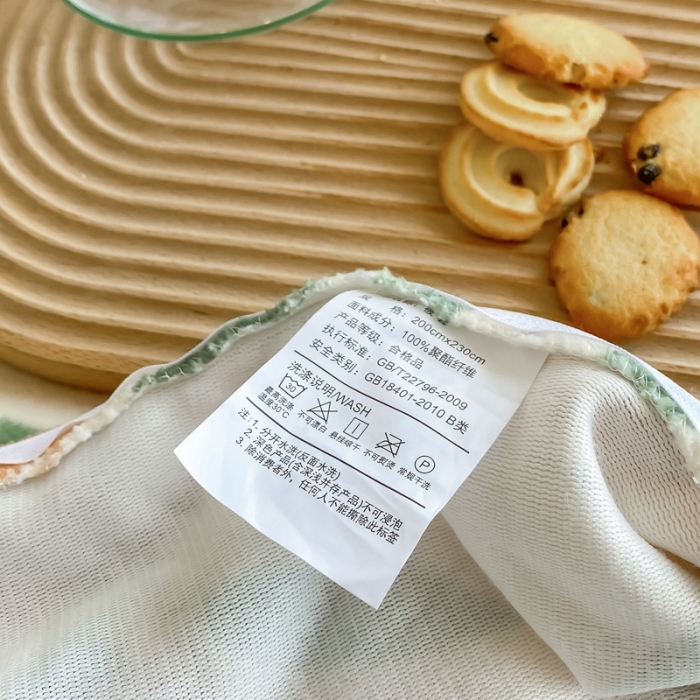 91家纺网 家纺一手货源 找家纺 呗旺鹿 2022高克重印花小清新加厚保暖牛奶绒四件套直播橘美