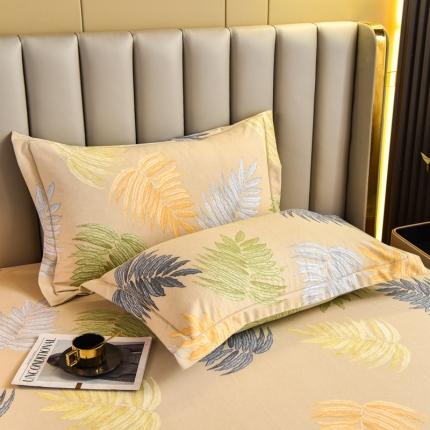 91家纺网 家纺一手货源 找家纺 名优家纺 2023新款全棉生态活性磨毛单品枕套 丛草集