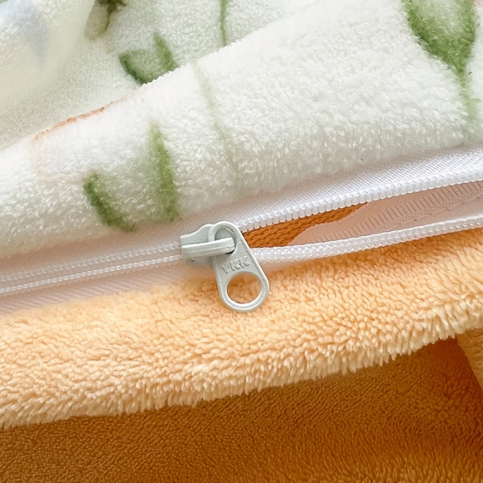 91家纺网 家纺一手货源 找家纺 呗旺鹿 2022印花小清新加厚保暖牛奶绒四件套直播 花语仙踪