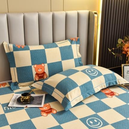 91家纺网 家纺一手货源 找家纺 名优家纺 2023新款全棉生态活性磨毛单品枕套 美丽心情