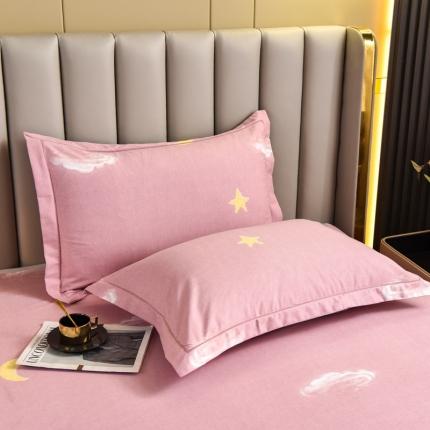 91家纺网 家纺一手货源 找家纺 名优家纺 2023新款全棉生态活性磨毛单品枕套 星夜童话