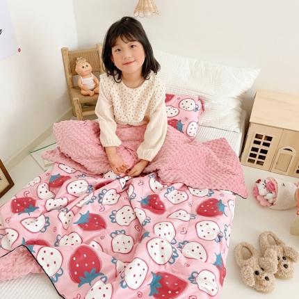 91家纺网 家纺一手货源 找家纺 （总）吉咪兔 2022新款儿童卡通全棉豆豆被-夏被图