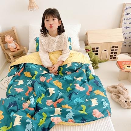 91家纺网 家纺一手货源 找家纺 （总）吉咪兔 2022新款儿童卡通全棉豆豆被-夏被图