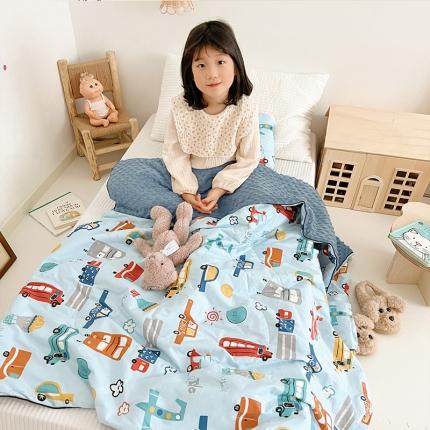 91家纺网 家纺一手货源 找家纺 （总）吉咪兔 2022新款儿童卡通全棉豆豆被-夏被图