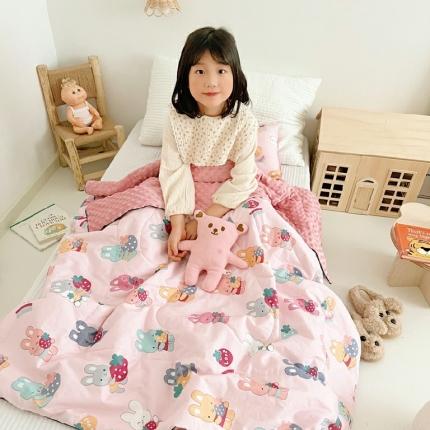 91家纺网 家纺一手货源 找家纺 （总）吉咪兔 2022新款儿童卡通全棉豆豆被-夏被图