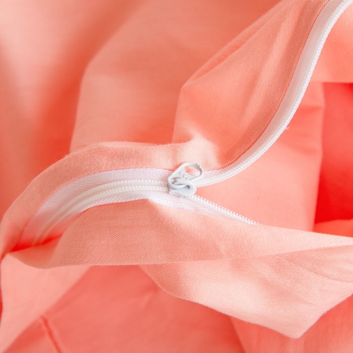 91家纺网 家纺一手货源 找家纺 杜先生 2023新款全棉学生宿舍上下铺色拼系列三件套 初恋粉