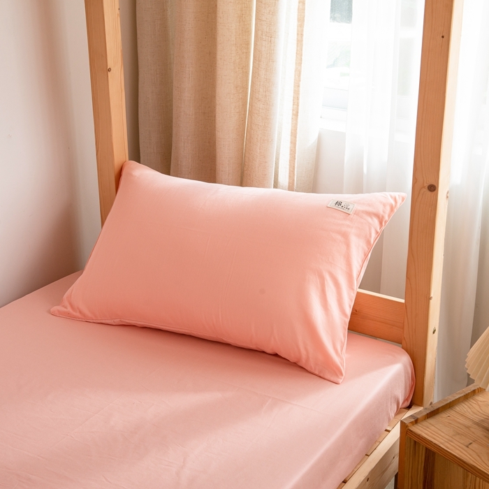 91家纺网 家纺一手货源 找家纺 杜先生 2023新款全棉学生宿舍上下铺色拼系列三件套 初恋粉