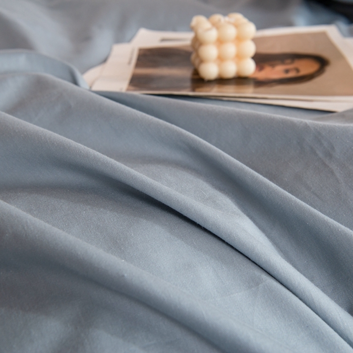 91家纺网 家纺一手货源 找家纺 杜先生 2023新款全棉学生宿舍上下铺色拼系列三件套 海蓝-初恋粉