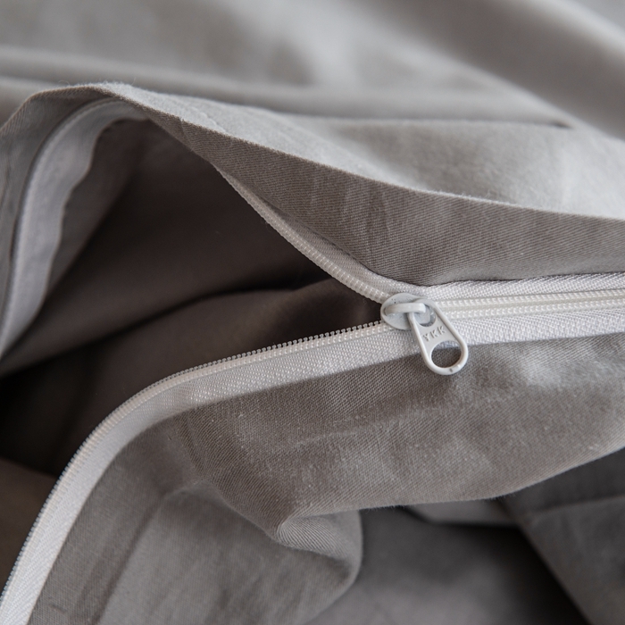 91家纺网 家纺一手货源 找家纺 杜先生 2023新款全棉学生宿舍上下铺色拼系列三件套 浅灰