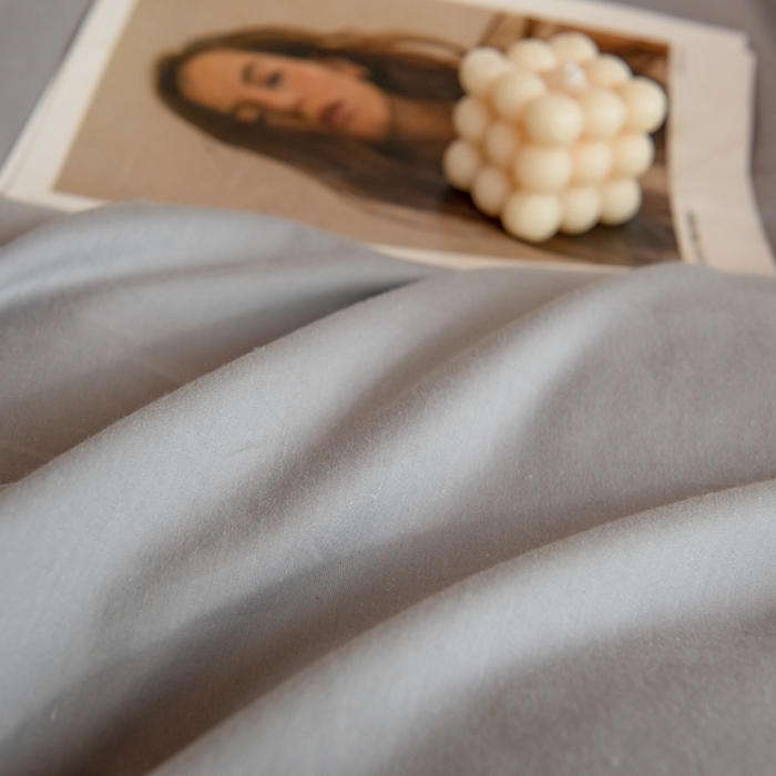 91家纺网 家纺一手货源 找家纺 杜先生 2023新款全棉学生宿舍上下铺色拼系列三件套 浅灰-初恋粉