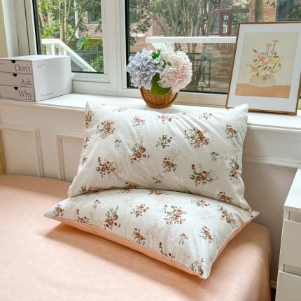 91家纺网 家纺一手货源 找家纺 总优彩 2022新款全棉13372法式田园风情浪漫碎花单枕套