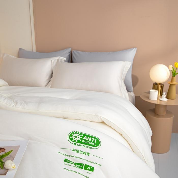 91家纺网 家纺一手货源 找家纺 大彩家居A类针织棉冬被子2022新款春秋被被芯直播被白色