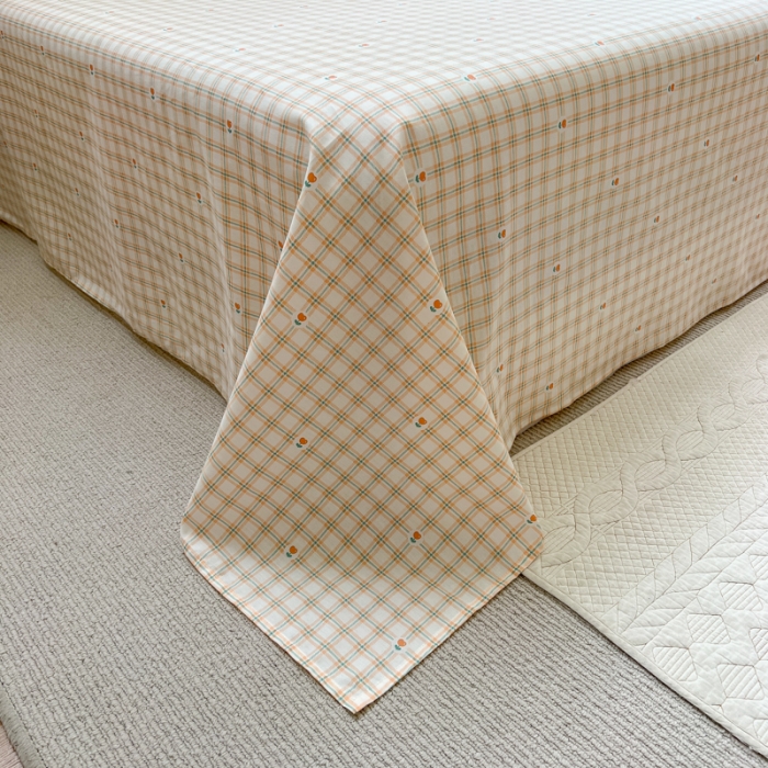 91家纺网 家纺一手货源 找家纺 优彩 2022全棉13372法式田园风情浪漫碎花单床单 花漫