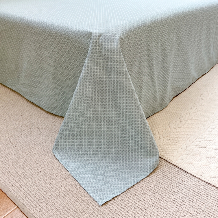 91家纺网 家纺一手货源 找家纺 优彩 2022全棉13372法式田园风情浪漫碎花单床单 蓝茵