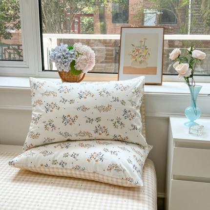 91家纺网 家纺一手货源 找家纺 优彩 2022全棉13372法式田园风情浪漫碎花单枕套 花漫