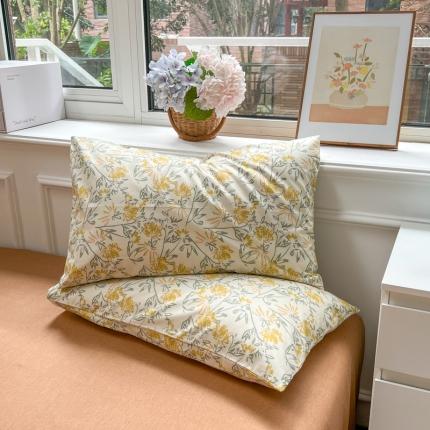 91家纺网 家纺一手货源 找家纺 优彩 2022全棉13372法式田园风情浪漫碎花单枕套 慕秋