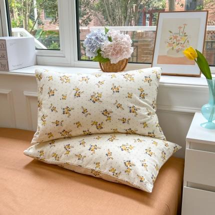91家纺网 家纺一手货源 找家纺 优彩 2022全棉13372法式田园风情浪漫碎花单枕套 意夏