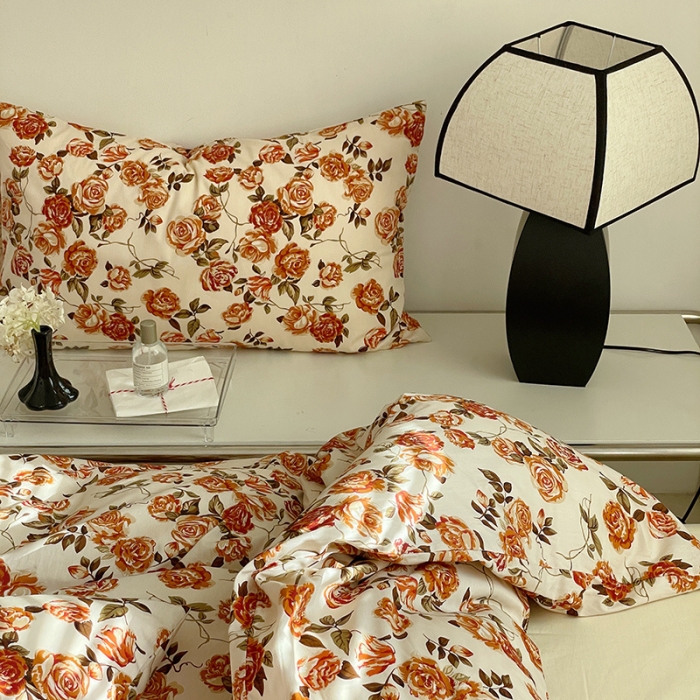 91家纺网 家纺一手货源 找家纺 （总）窝米 2022秋季新品全棉13370花卉系列四件套