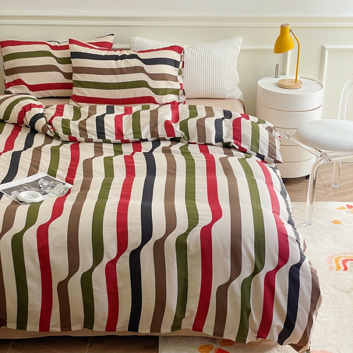 91家纺网 家纺一手货源 找家纺 窝米 2022秋季新品全棉13370简约风系列四件套 巴赫乐谱