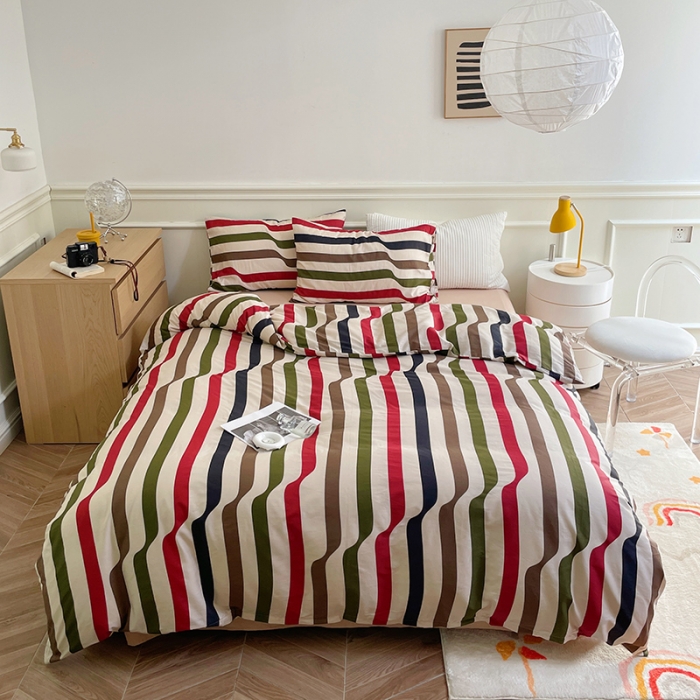 91家纺网 家纺一手货源 找家纺 窝米 2022秋季新品全棉13370简约风系列四件套 巴赫乐谱