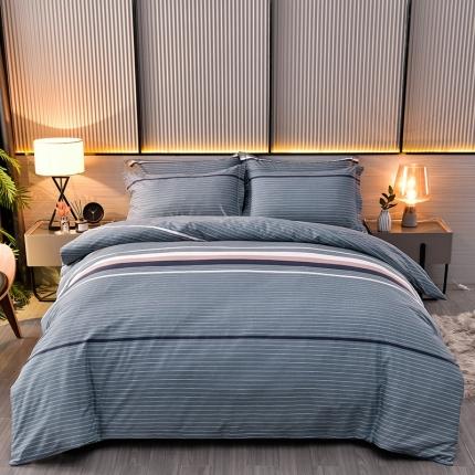 91家纺网 家纺一手货源 找家纺 润淳 2025新款加厚活性磨毛四件套纯棉三件套 安东尼 绿