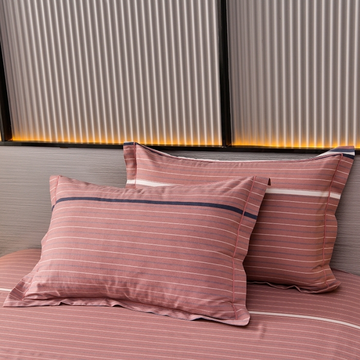 91家纺网 家纺一手货源 找家纺 润淳 2025新款加厚活性磨毛四件套纯棉三件套 安东尼豆沙