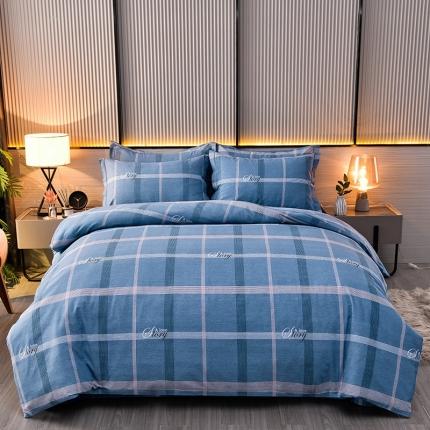 91家纺网 家纺一手货源 找家纺 润淳 2025新款加厚活性磨毛四件套纯棉三件套 卡瑞娜