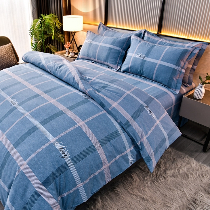 91家纺网 家纺一手货源 找家纺 润淳 2025新款加厚活性磨毛四件套纯棉三件套 卡瑞娜