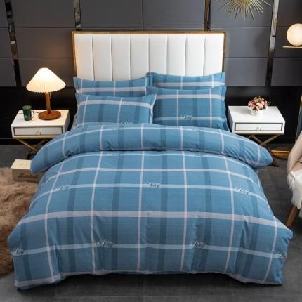 润淳 2025新款加厚活性磨毛四件套纯棉三件套 卡瑞娜