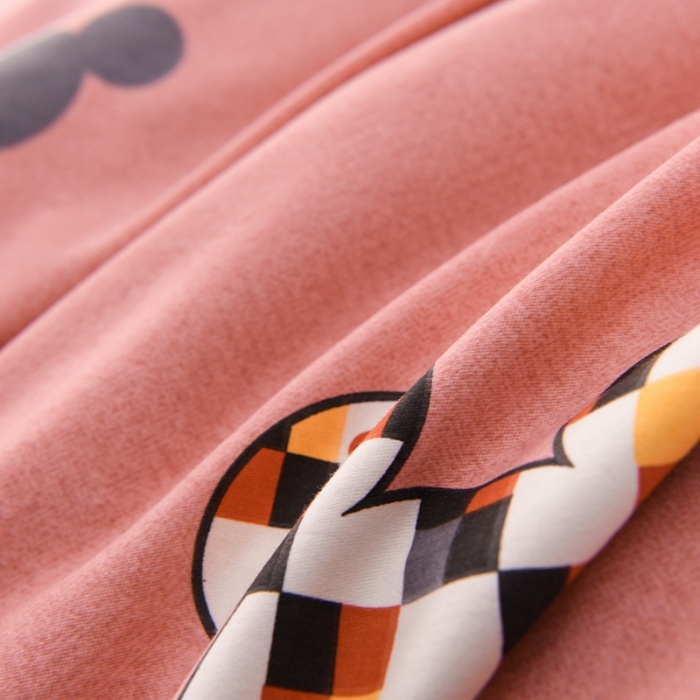 91家纺网 家纺一手货源 找家纺 润淳 2025新款加厚活性磨毛四件套纯棉三件套 快乐童年