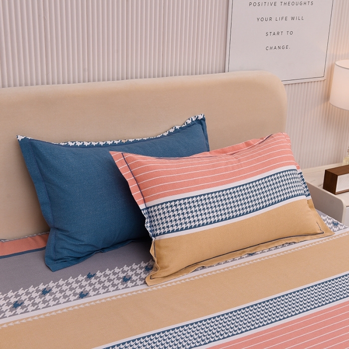 91家纺网 家纺一手货源 找家纺 润淳 2025新款加厚活性磨毛四件套纯棉三件套 摩登都市 粉