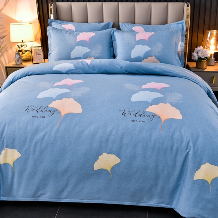 91家纺网 家纺一手货源 找家纺 润淳 2025新款加厚活性磨毛四件套纯棉三件套 沐雅清风