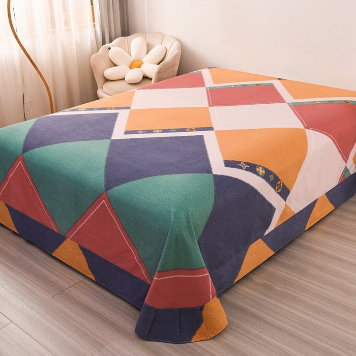 91家纺网 家纺一手货源 找家纺 润淳 2025新款加厚活性磨毛四件套纯棉三件套 品格 酒红