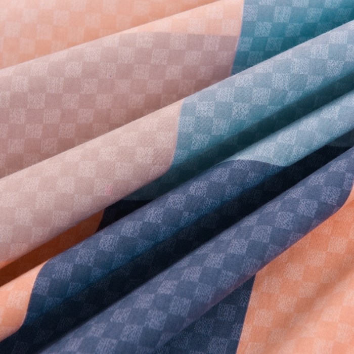 91家纺网 家纺一手货源 找家纺 润淳 2025新款加厚活性磨毛四件套纯棉三件套 小鹿格韵 桔