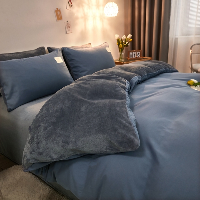 91家纺网 家纺一手货源 找家纺 （总）啊雅家居 2025新款水洗棉加绒单面绒被套