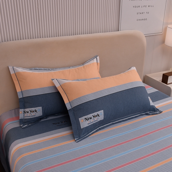 91家纺网 家纺一手货源 找家纺 润淳 2025新款加厚活性磨毛四件套纯棉三件套 炫彩时光