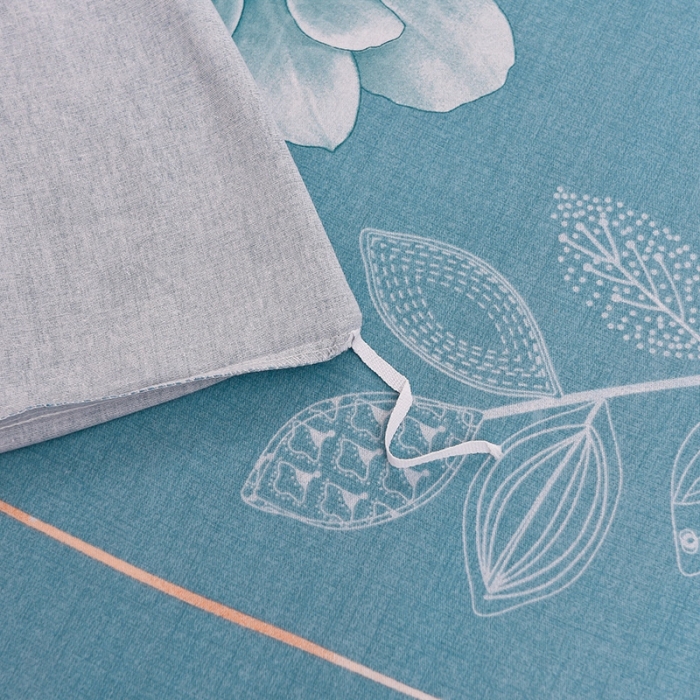 91家纺网 家纺一手货源 找家纺 润淳 2025新款加厚活性磨毛四件套纯棉三件套 叶韵飞舞 兰