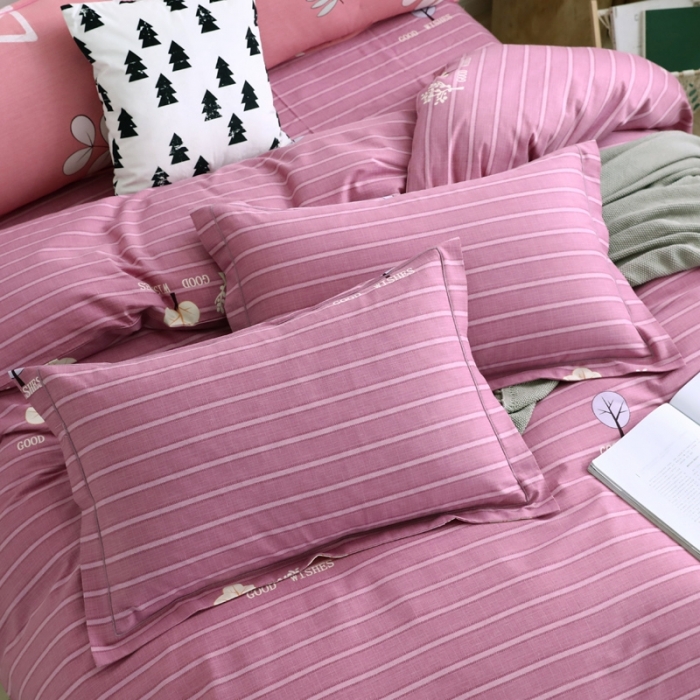 91家纺网 家纺一手货源 找家纺 润淳 2025新款加厚活性磨毛四件套纯棉三件套 醉风吟