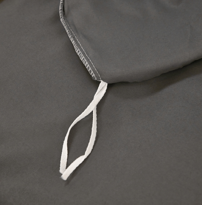 91家纺网 家纺一手货源 找家纺 啊雅家居 2025新款水洗棉加绒单面绒被套 深灰加牛奶绒