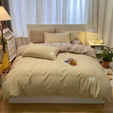 91家纺网 家纺一手货源 找家纺 （总）水墨江南2023新款复古格子系列四件套-第二套图