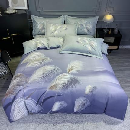 91家纺网 家纺一手货源 找家纺 （总）金爱家2023新款大版磨毛四件套花卉系列