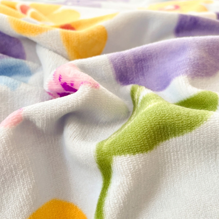 91家纺网 家纺一手货源 找家纺 金爱家 2023新款牛奶绒小清新四件套 花开富贵