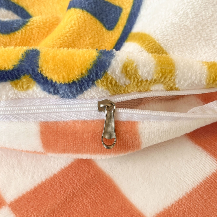 91家纺网 家纺一手货源 找家纺 金爱家 2023新款牛奶绒小清新四件套 可爱老虎