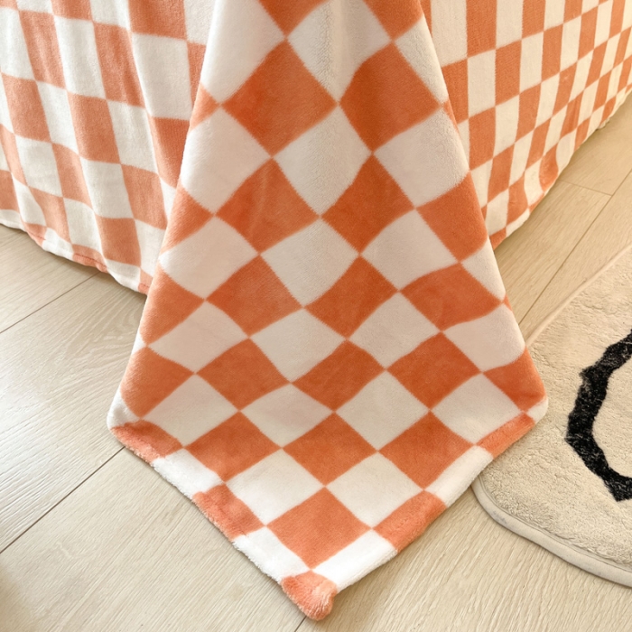 91家纺网 家纺一手货源 找家纺 金爱家 2023新款牛奶绒小清新四件套 可爱老虎