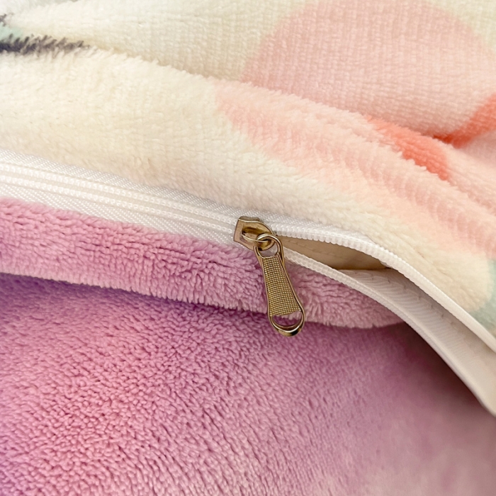 91家纺网 家纺一手货源 找家纺 金爱家 2023新款牛奶绒小清新四件套 快乐兔子