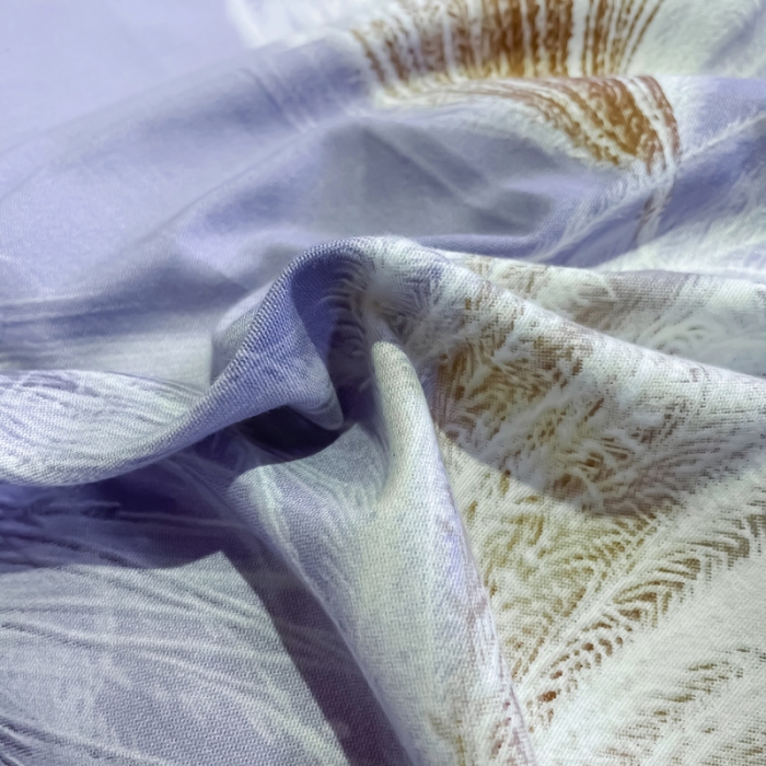 91家纺网 家纺一手货源 找家纺 金爱家2023新款大版磨毛四件套花卉系列 红尘烟雨-紫