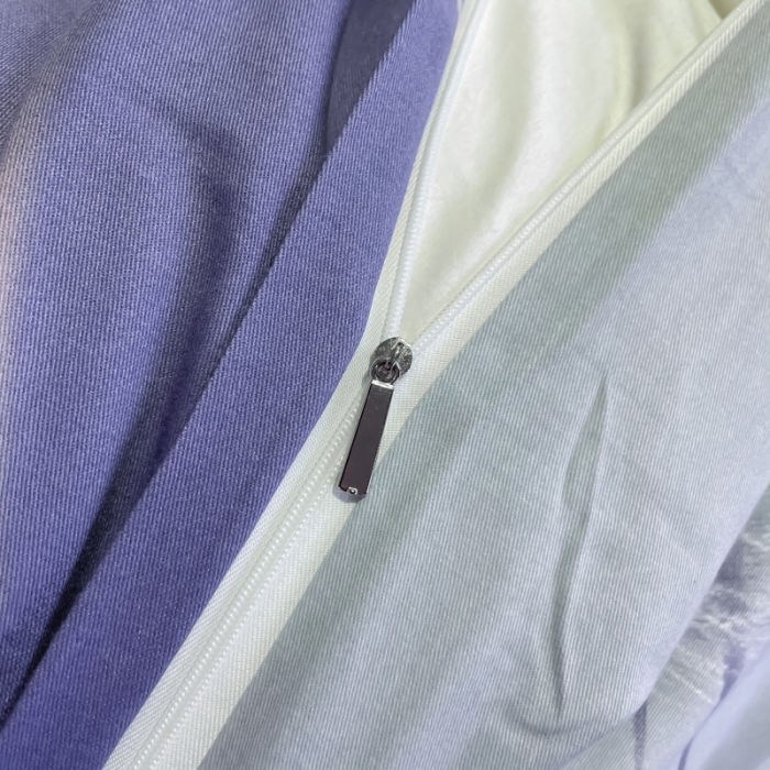 91家纺网 家纺一手货源 找家纺 金爱家2023新款大版磨毛四件套花卉系列 红尘烟雨-紫